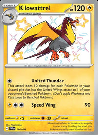 Image of Kilowattrel Paldean Fates (PAF) #146