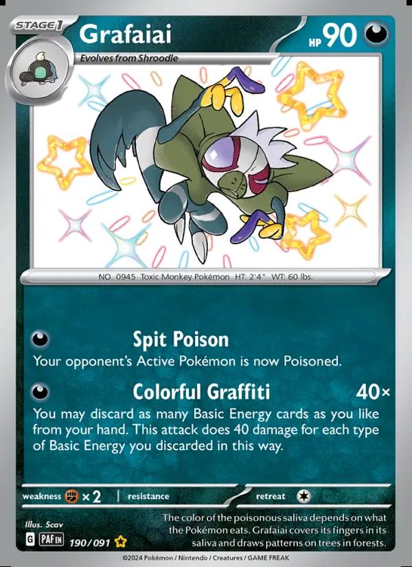 Image of Grafaiai Paldean Fates (PAF) #190