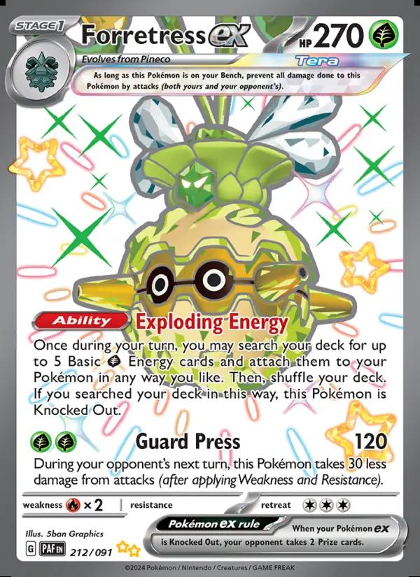Image of Forretress ex Paldean Fates (PAF) #212