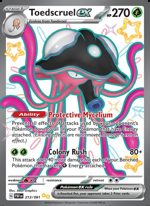 Image of Toedscruel ex Paldean Fates (PAF) #213