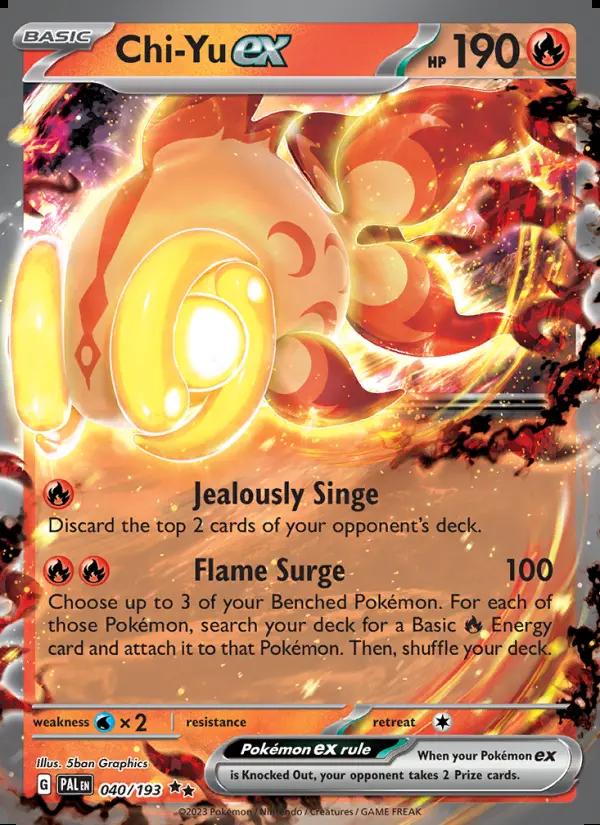 Image of Chi-Yu ex Paldea Evolved (PAL) #040