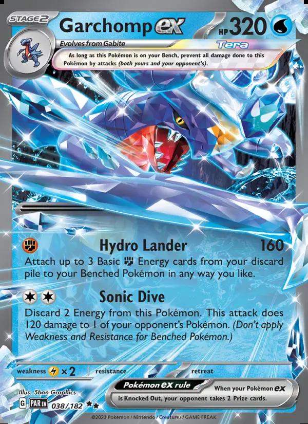 Image of Garchomp ex Paradox Rift (PAR) #038