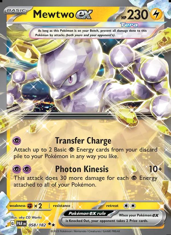 Image of Mewtwo ex Paradox Rift (PAR) #058