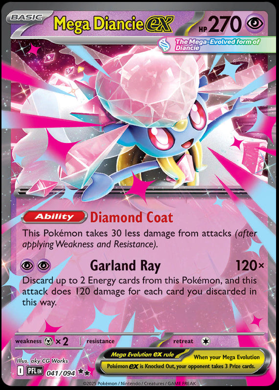Image of Mega Diancie ex Phantasmal Flames (PFL) #41