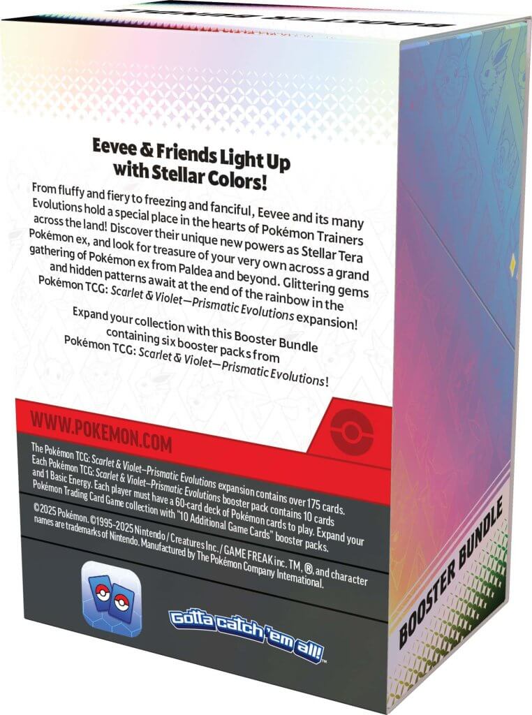 Prismatic Evolutions Booster Bundle Pokemon TCG Scarlet & Violet 8.5 - Pop Culture Larrikin 
