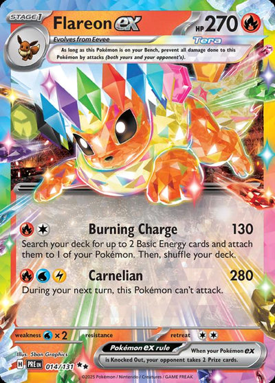 Image of Flareon ex Prismatic Evolutions (PRE) #014
