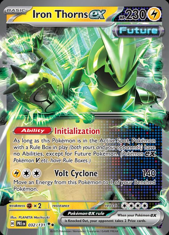 Image of Iron Thorns ex Prismatic Evolutions (PRE) #032