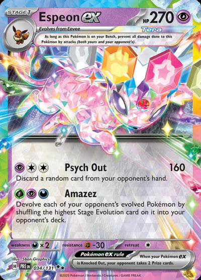 Image of Espeon ex Prismatic Evolutions (PRE) #034