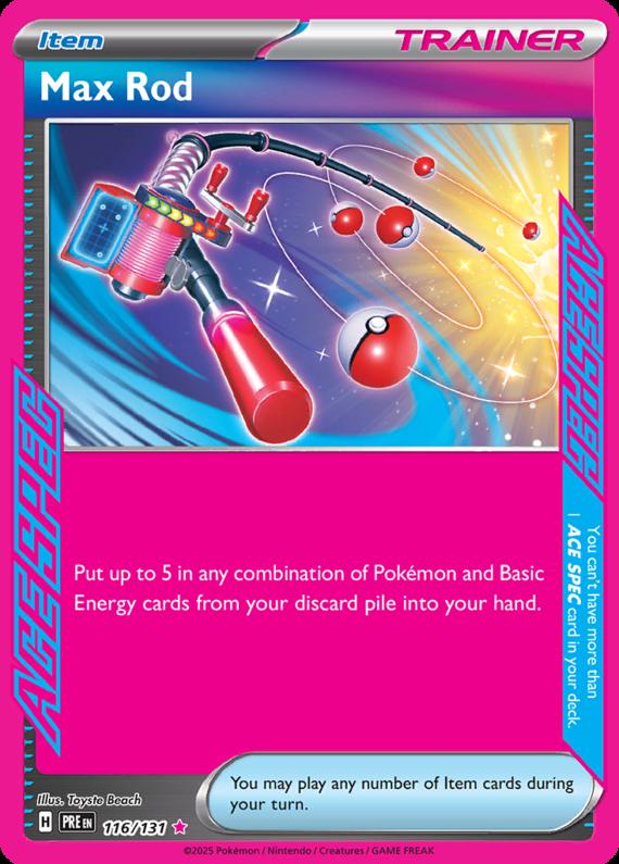 Image of Max Rod Prismatic Evolutions (PRE) #116