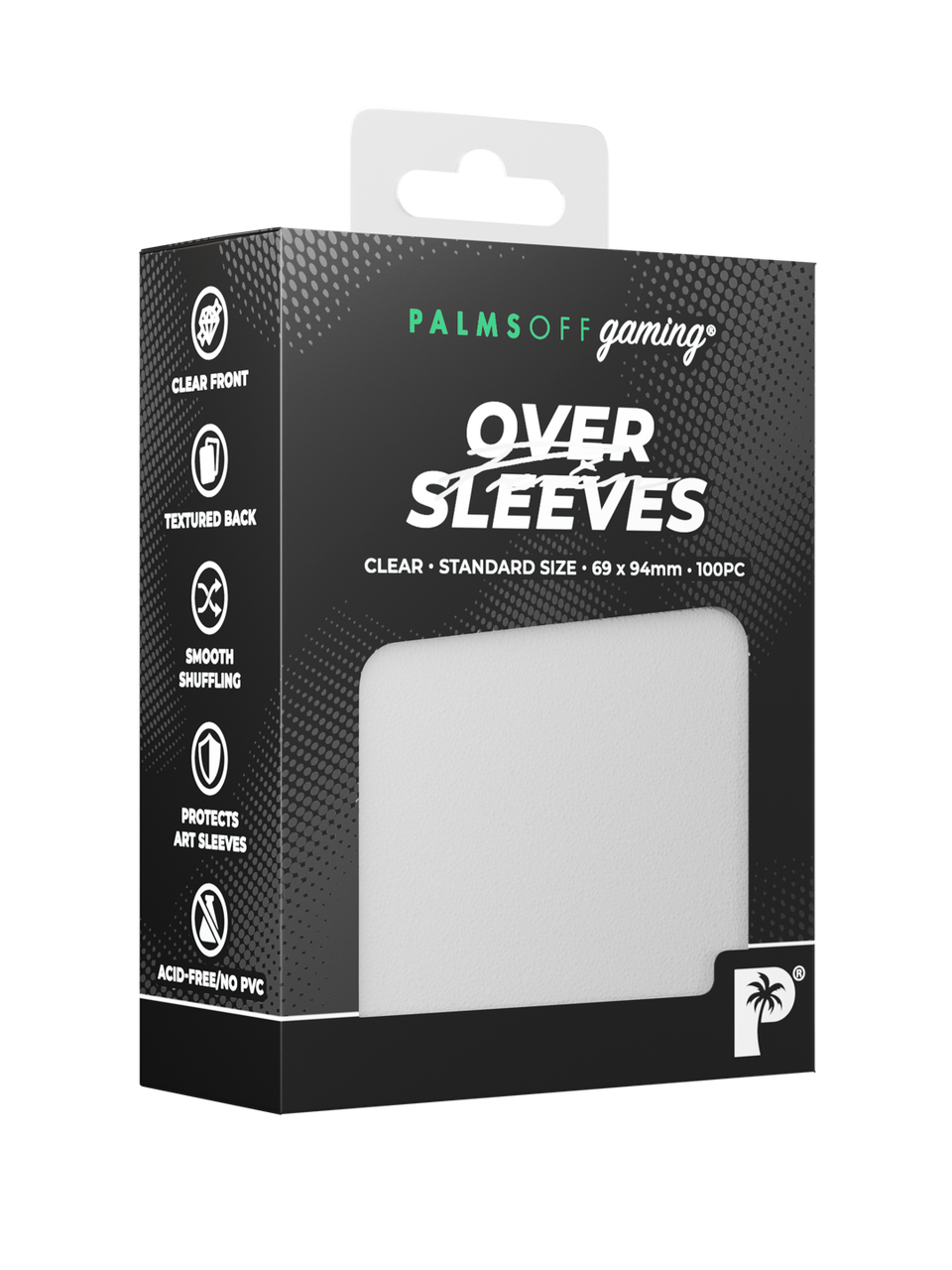 Premium Over Sleeves - Standard Size - Clear - 100pc - Palms Off Gaming - packaging - Pop Culture Larrikin