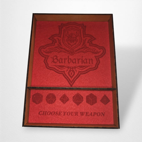 Wooden Dice Tray with Class - Arcane Engravings - Pop Culture Larrikin