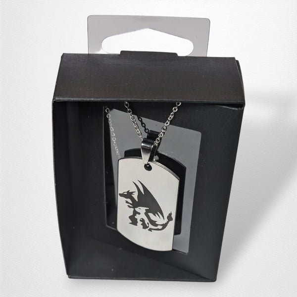 Engraved Necklace - Charizard - Pokemon - Dog Tag