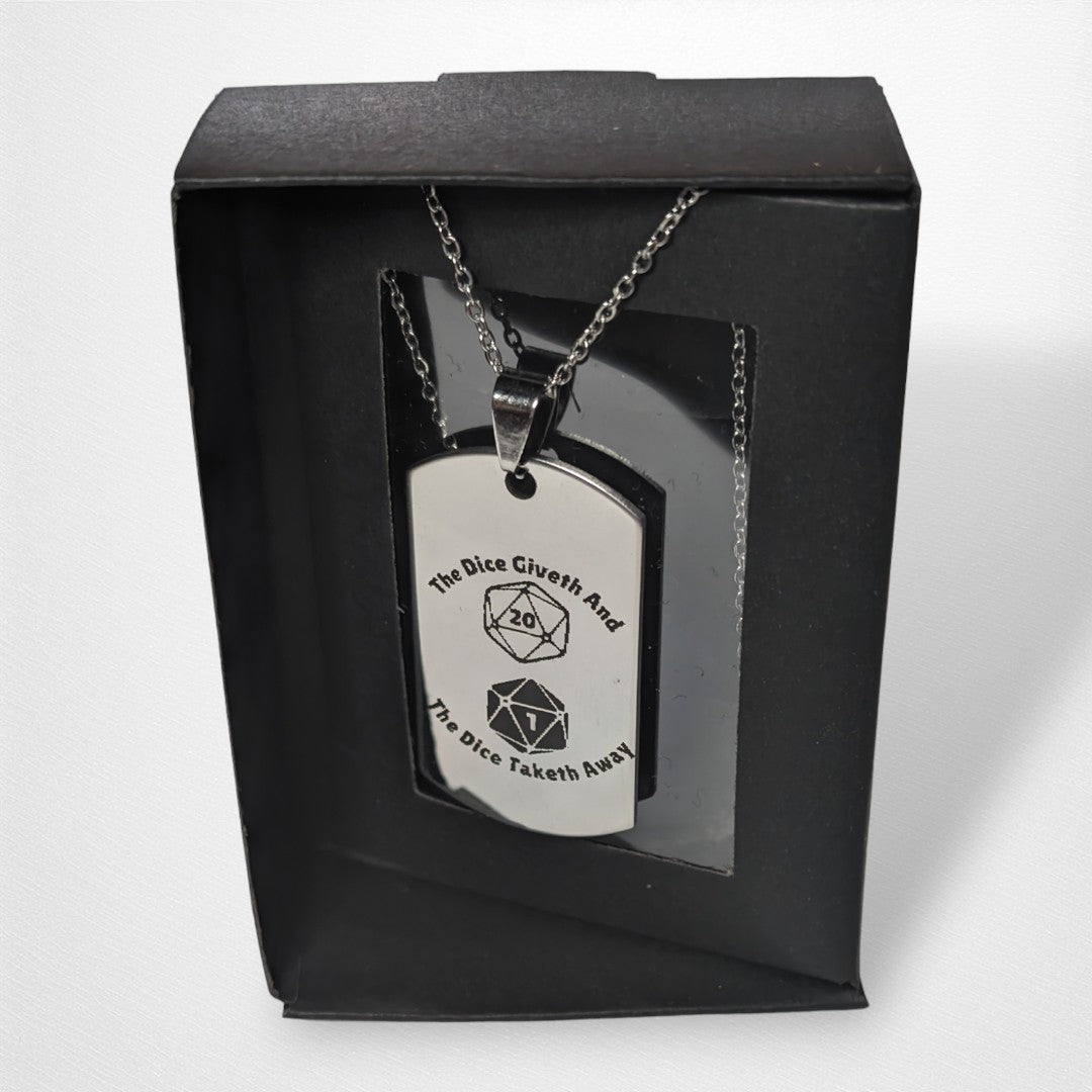 Engraved Necklace - Assorted Designs - Dog Tag - Pop Culture Larrikin