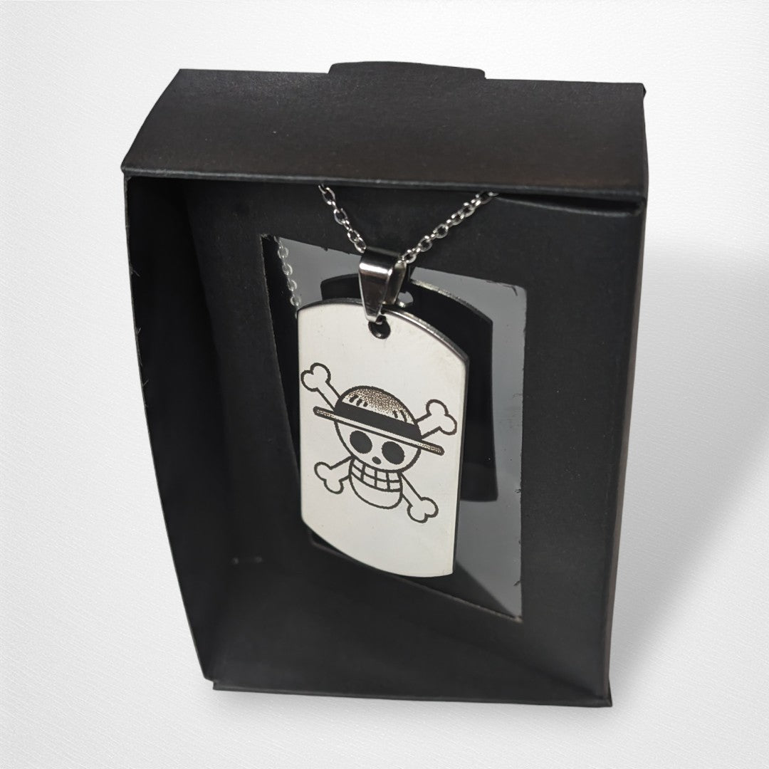 Engraved Necklace - One Piece - Dog Tag - Pop Culture Larrikin