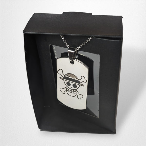 Engraved Necklace - One Piece - Dog Tag