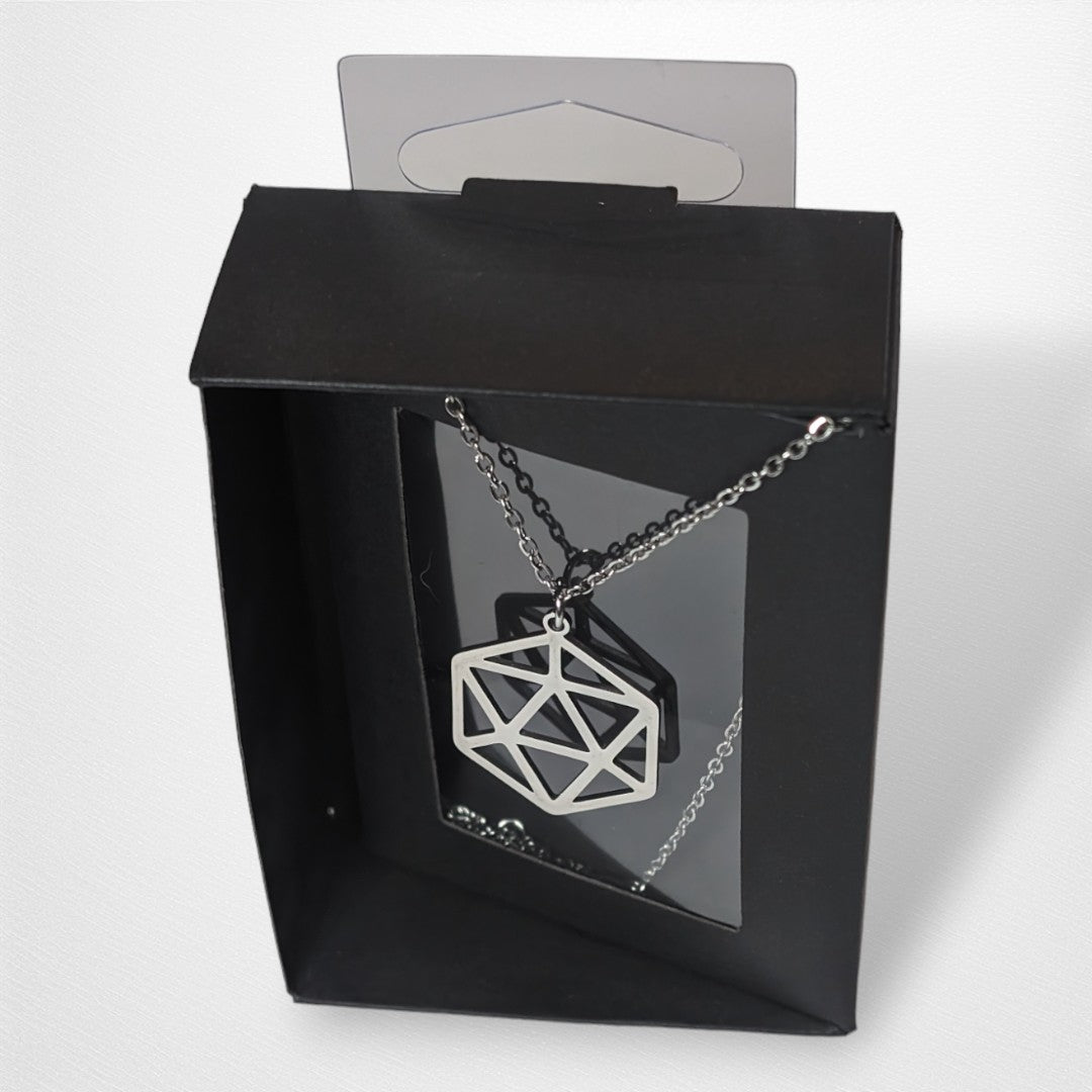 D20 Necklace - Silver - Pop Culture Larrikin