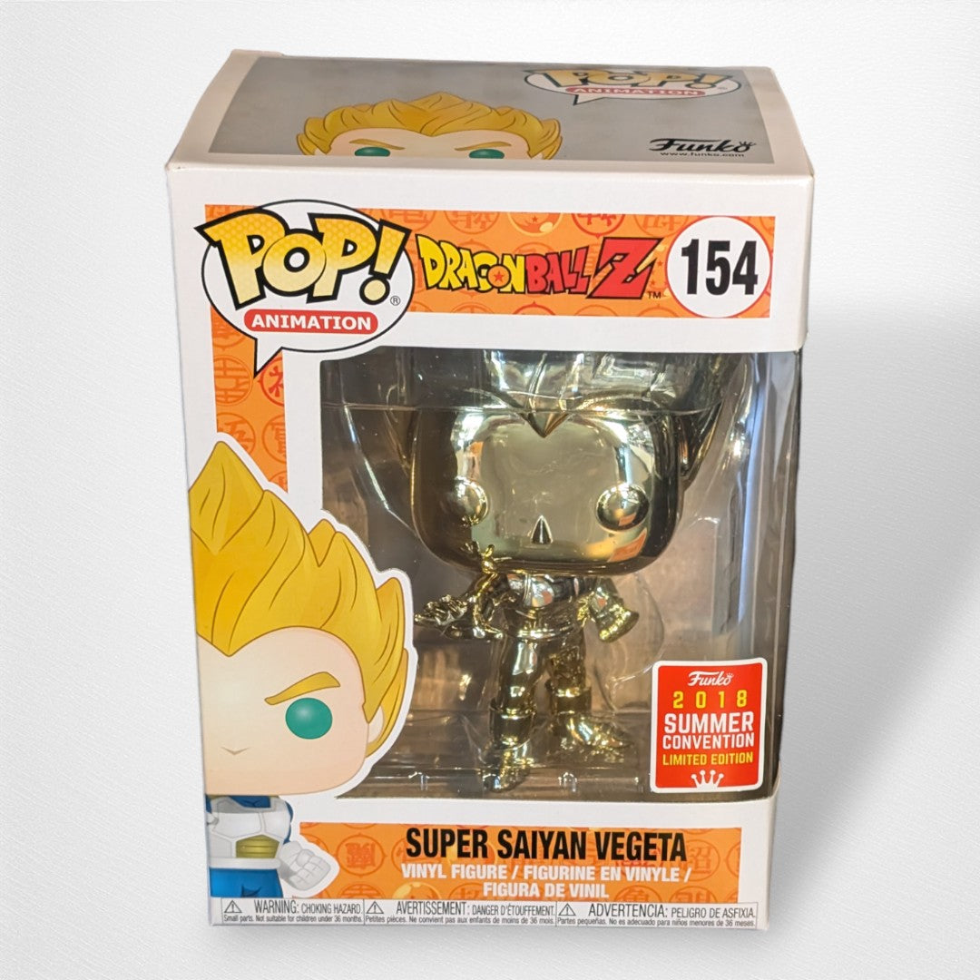 Dragon Ball Z - Super Saiyan Vegeta Gold Chrome 154 (2018 Convention Exclusive) - Pop Culture Larrikin