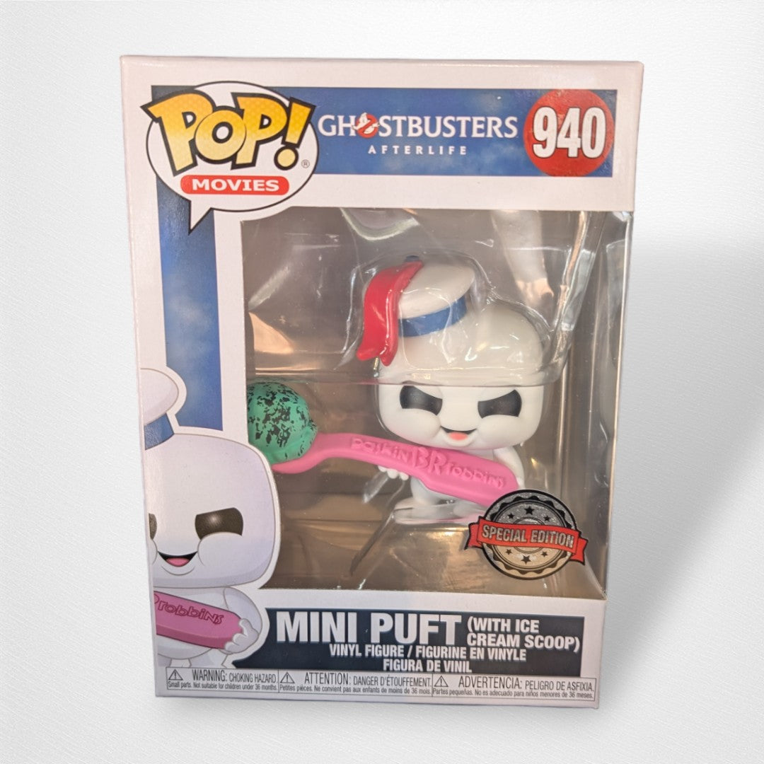 Funko Pop! Mini Puft with Ice Cream Scoop #940 - Ghostbusters: Afterlife (Special Edition) vinyl figure