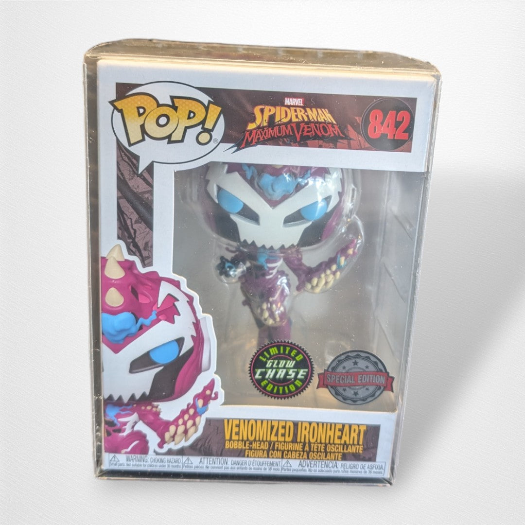 Marvel Venomized Ironheart 842 Glow CHASE Pop - Pop Culture Larrikin 