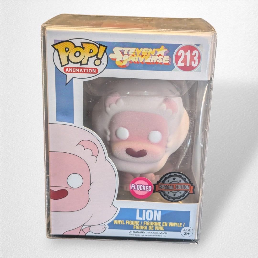 Steven Universe Lion 213 Flocked Pop - Pop Culture Larrikin 