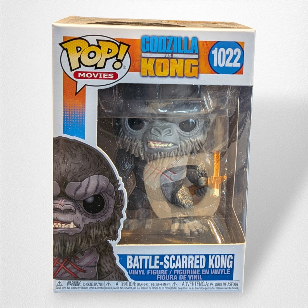 Battle-Scared Kong 1022 Godzilla vs Kong Pop! Vinyl - Pop Culture Larrikin 