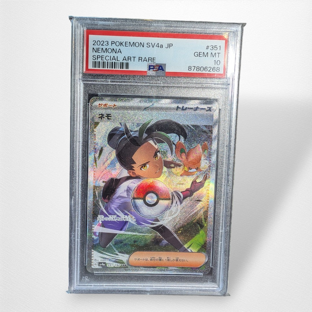 Pokemon TCG Single - Nemona 351/190 PSA 10 Graded Slab - Pop Culture Larrikin 