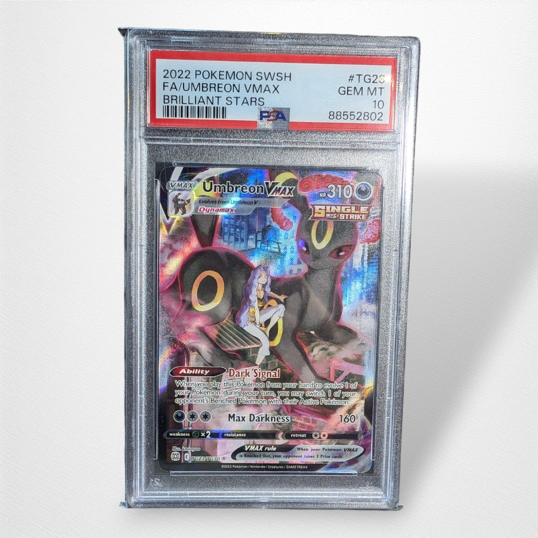 Pokemon TCG Single - Umbreon Vmax Tg23/tg30 PSA 10 Graded Slab - Pop Culture Larrikin 