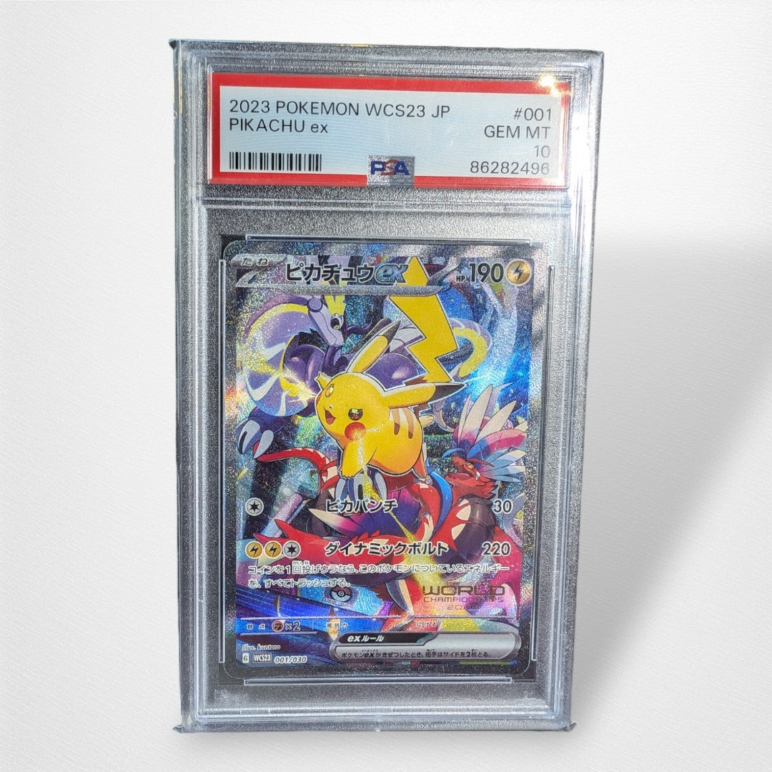 Pokemon TCG Single - Pikachu Wcs23jp 001 PSA 10 Graded Slab - Pop Culture Larrikin 