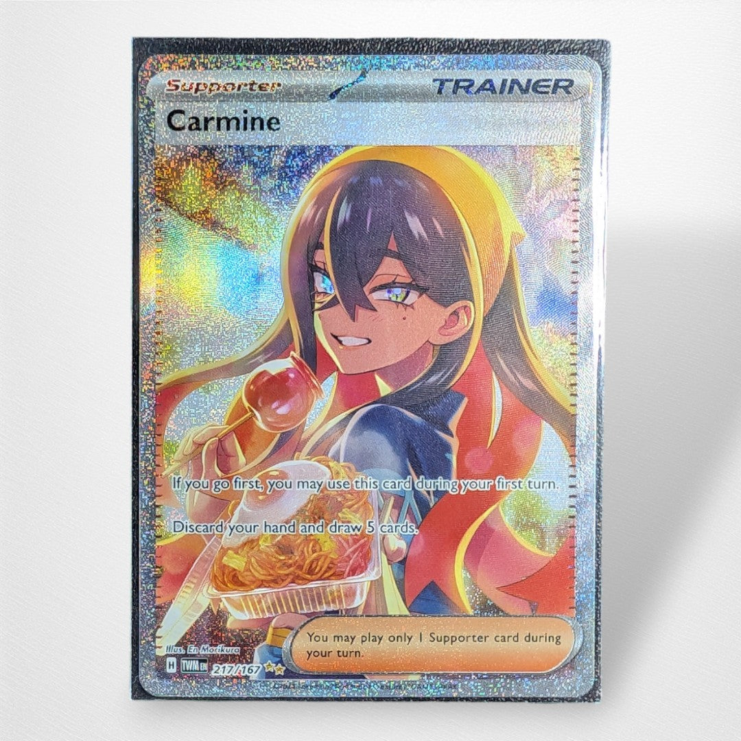 Pokemon TCG Single - Carmine 217 167 Trainer - Pop Culture Larrikin 