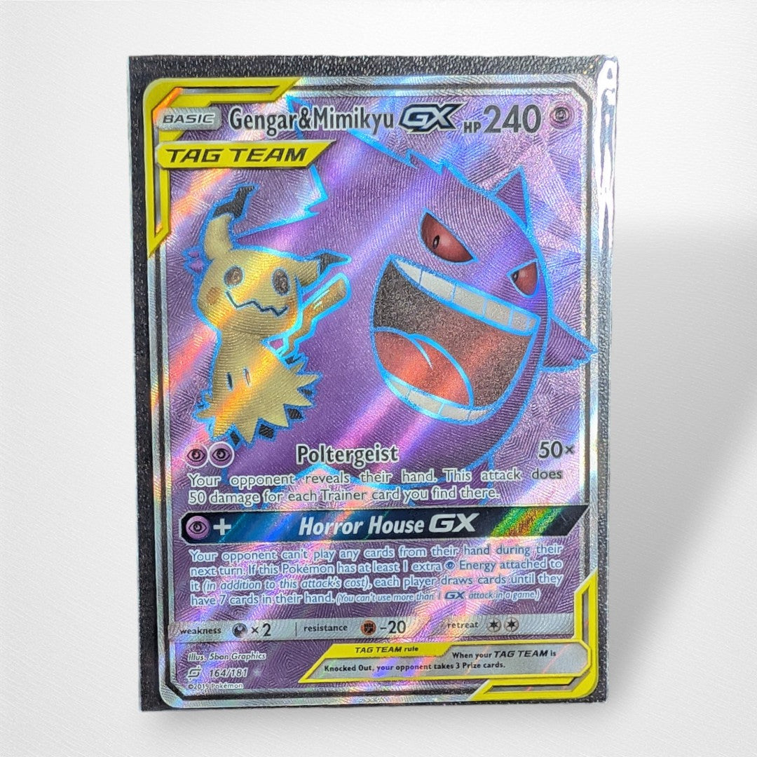 Pokemon TCG Single - Gengar & Mimikyu GX 164/181 Tag Team - Pop Culture Larrikin 