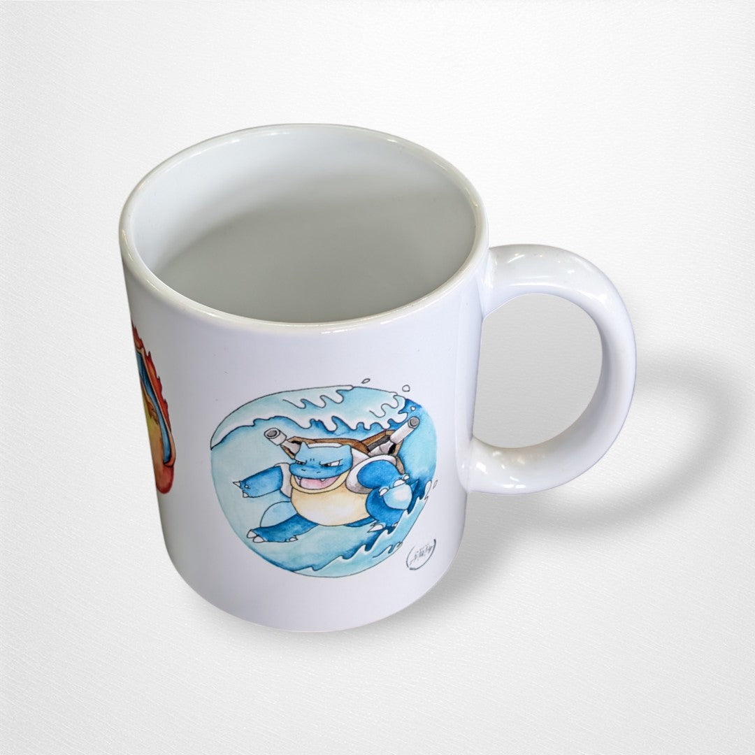 Water Colour Mugs - Jacinta T Artistry - Pop Culture Larrikin 