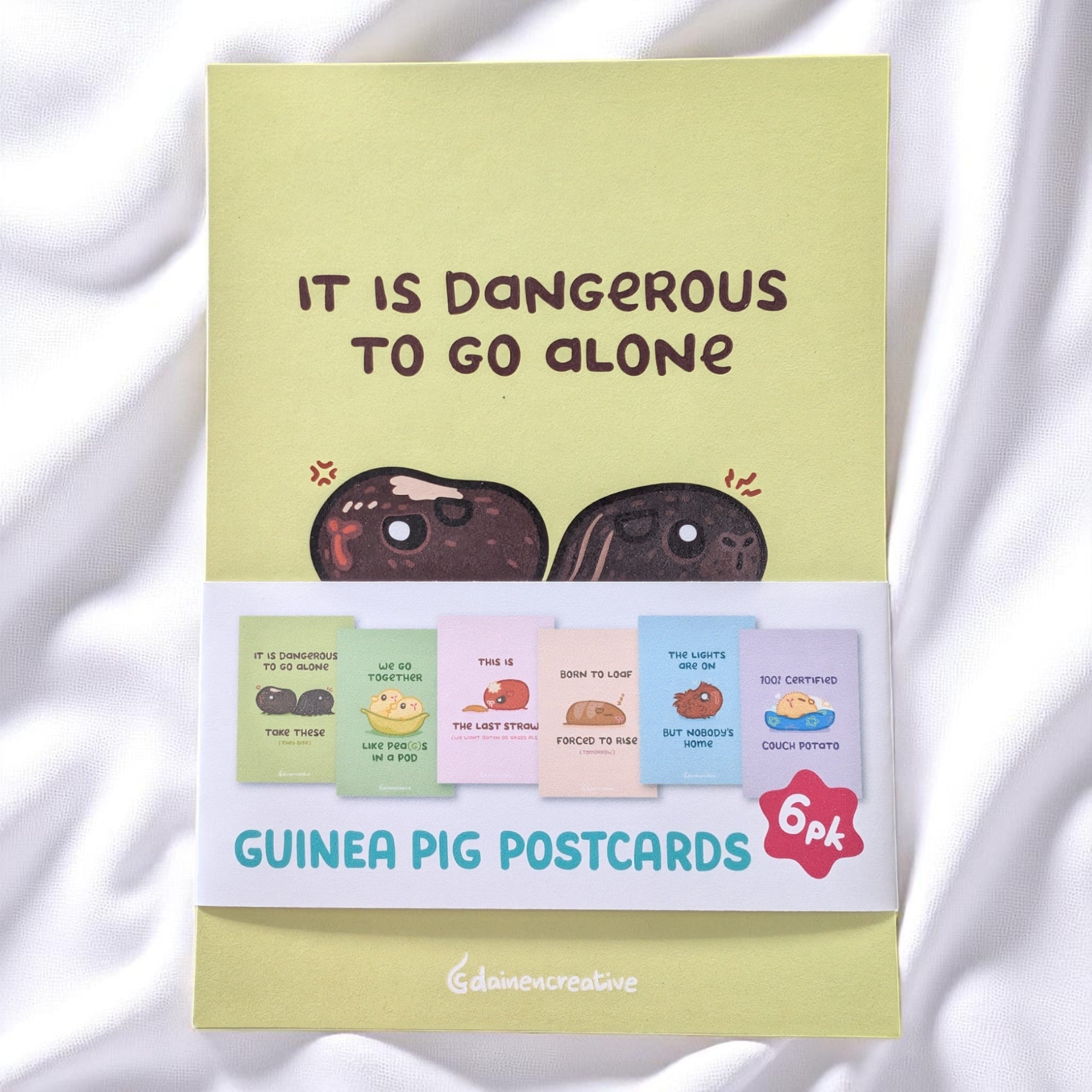 Artist Series - Guinea Pig Postcards 6pk - Dainencreative