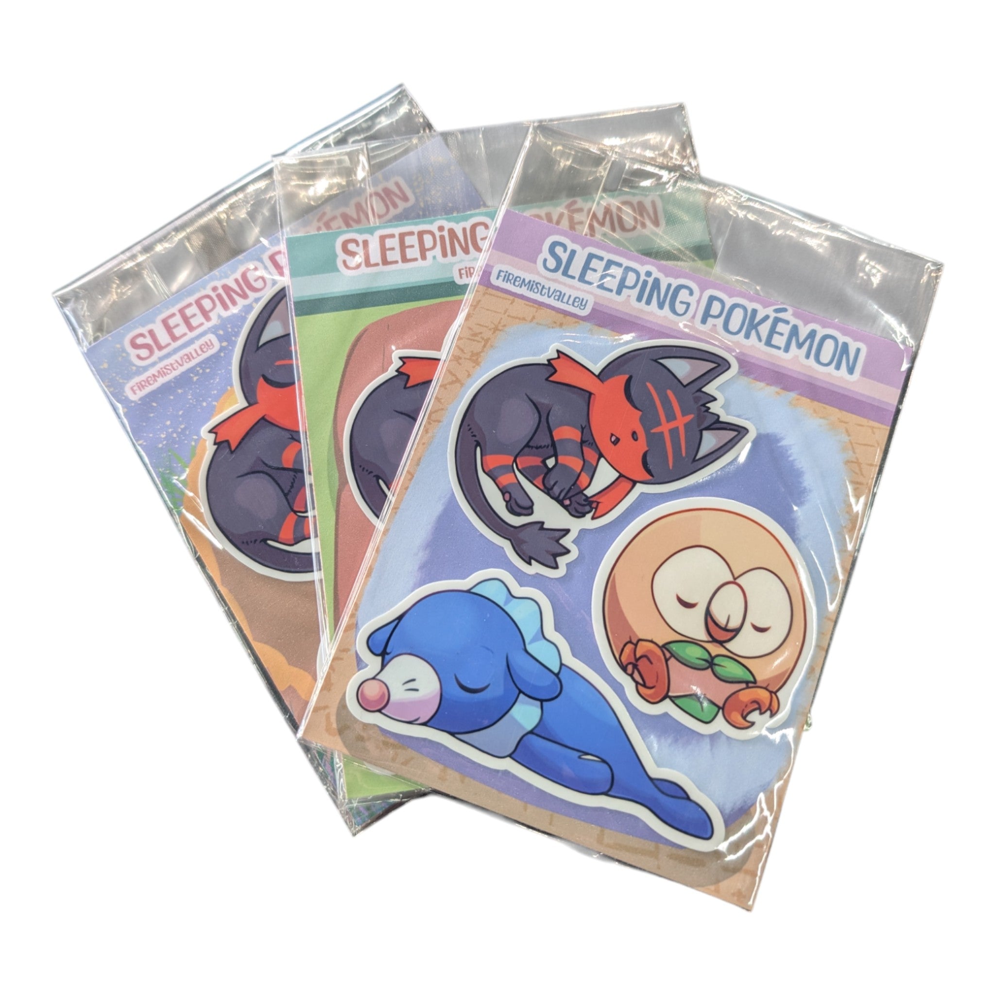Artist Series - Sleeping Poke'pals - Set 6 - FireMistValley