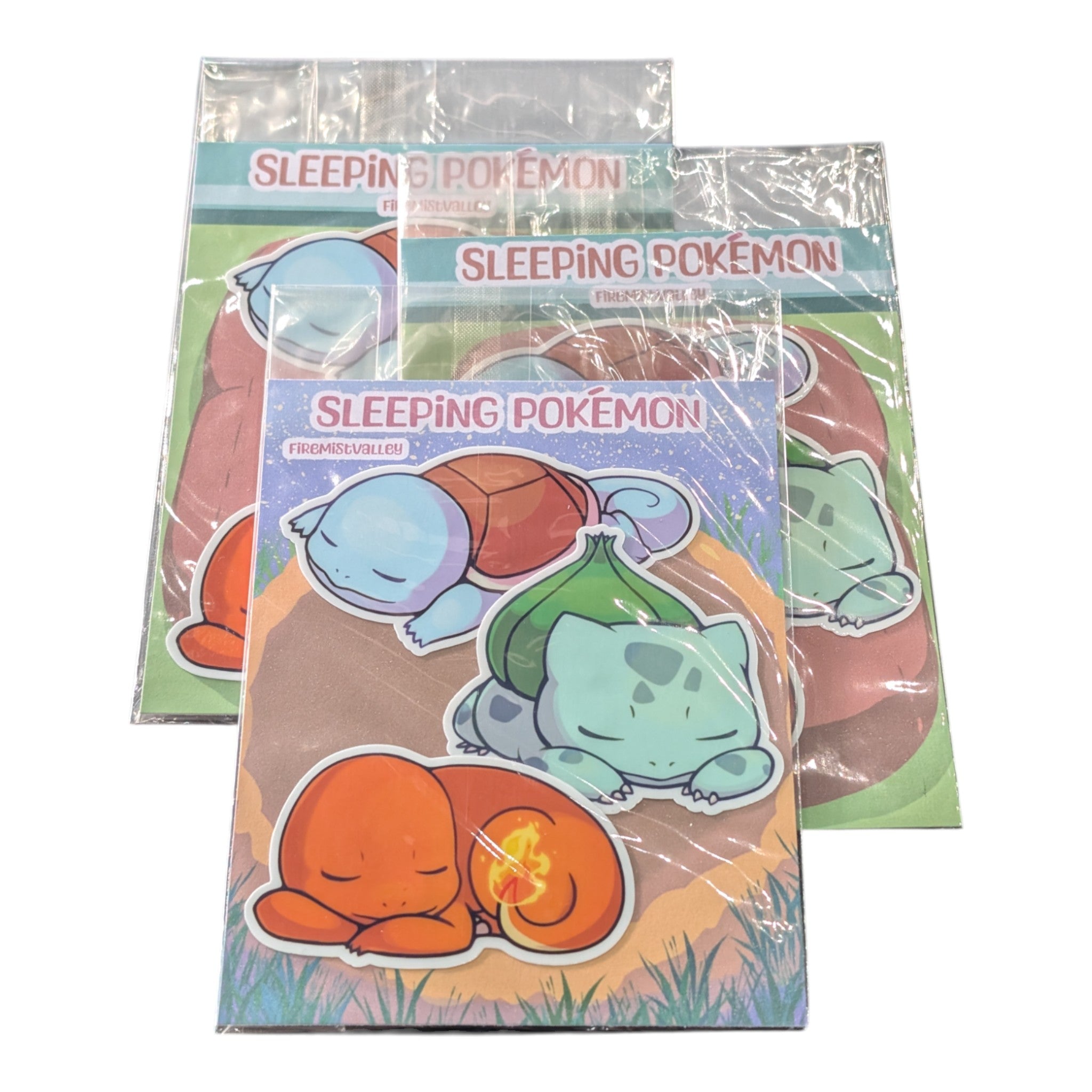Artist Series - Sleeping Poke'pals - Starters Set - FireMistValley
