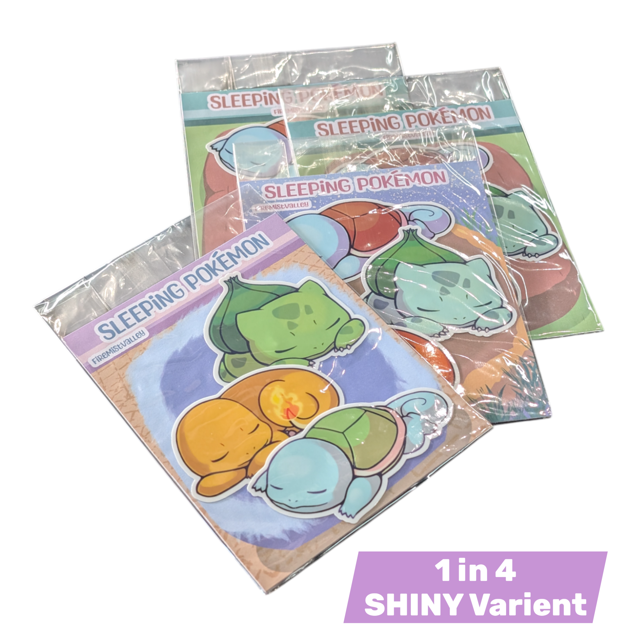 Artist Series - Sleeping Poke'pals - Starters Set - FireMistValley