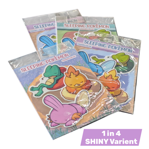 Image of Artist Series - Sleeping Poke'pals - Set 4 - FireMistValley - Pop Culture Larrikin 