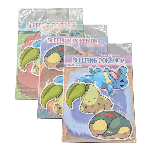 Image of Artist Series - Sleeping Poke'pals - Set 3 - FireMistValley - Pop Culture Larrikin 