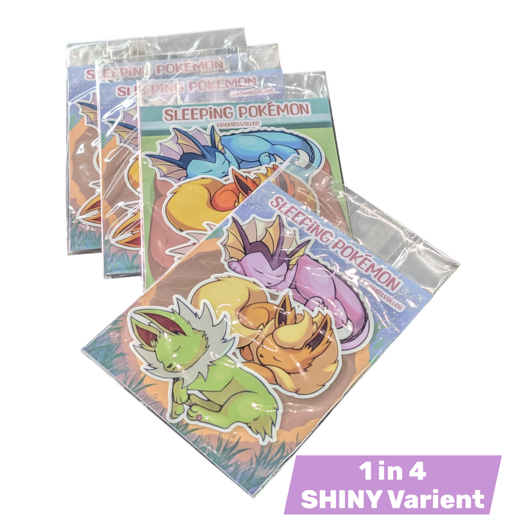 Artist Series - Sleeping Poke'pals - Eevie's Set 2 - FireMistValley