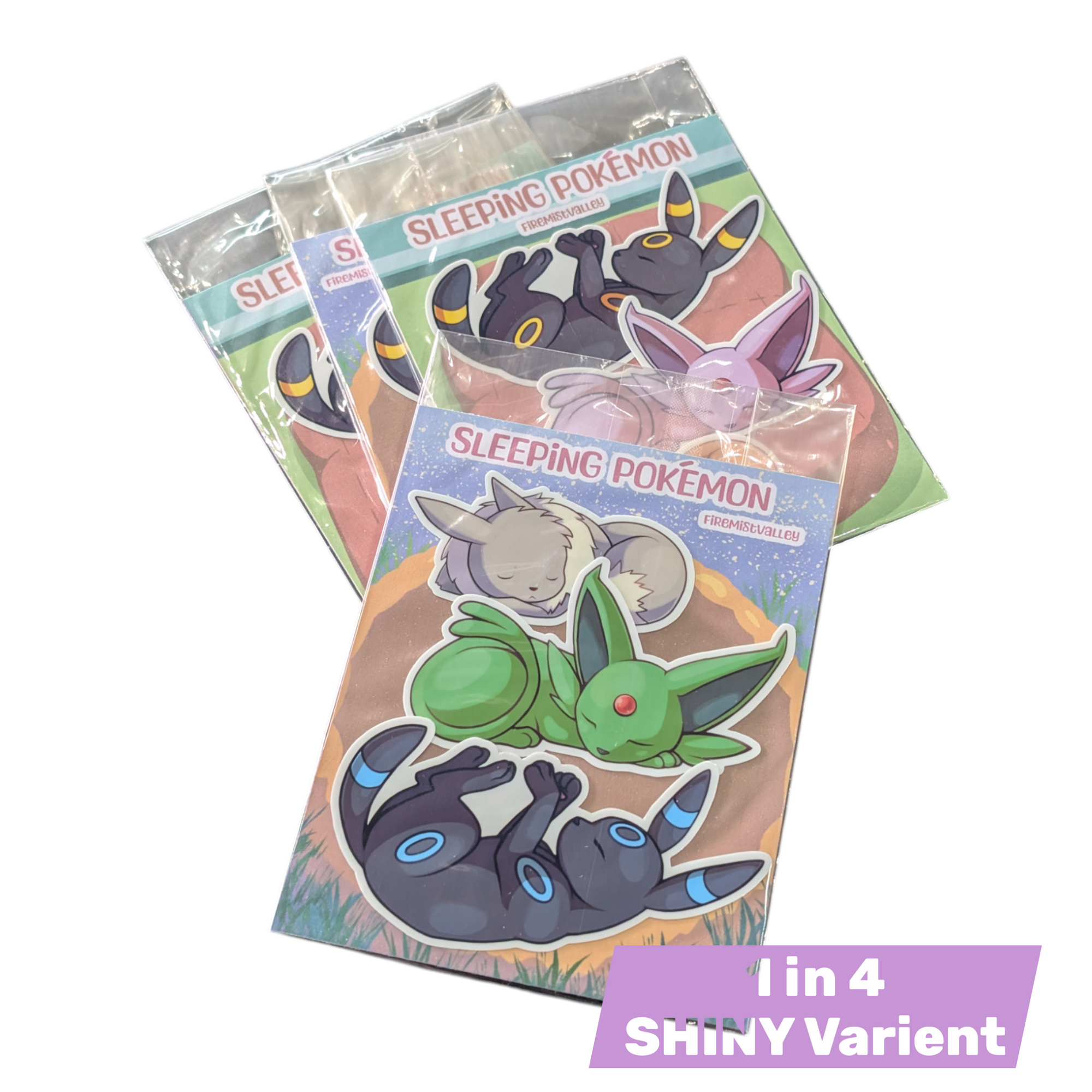 Artist Series - Sleeping Poke'pals - Eevie's Set 1 - FireMistValley