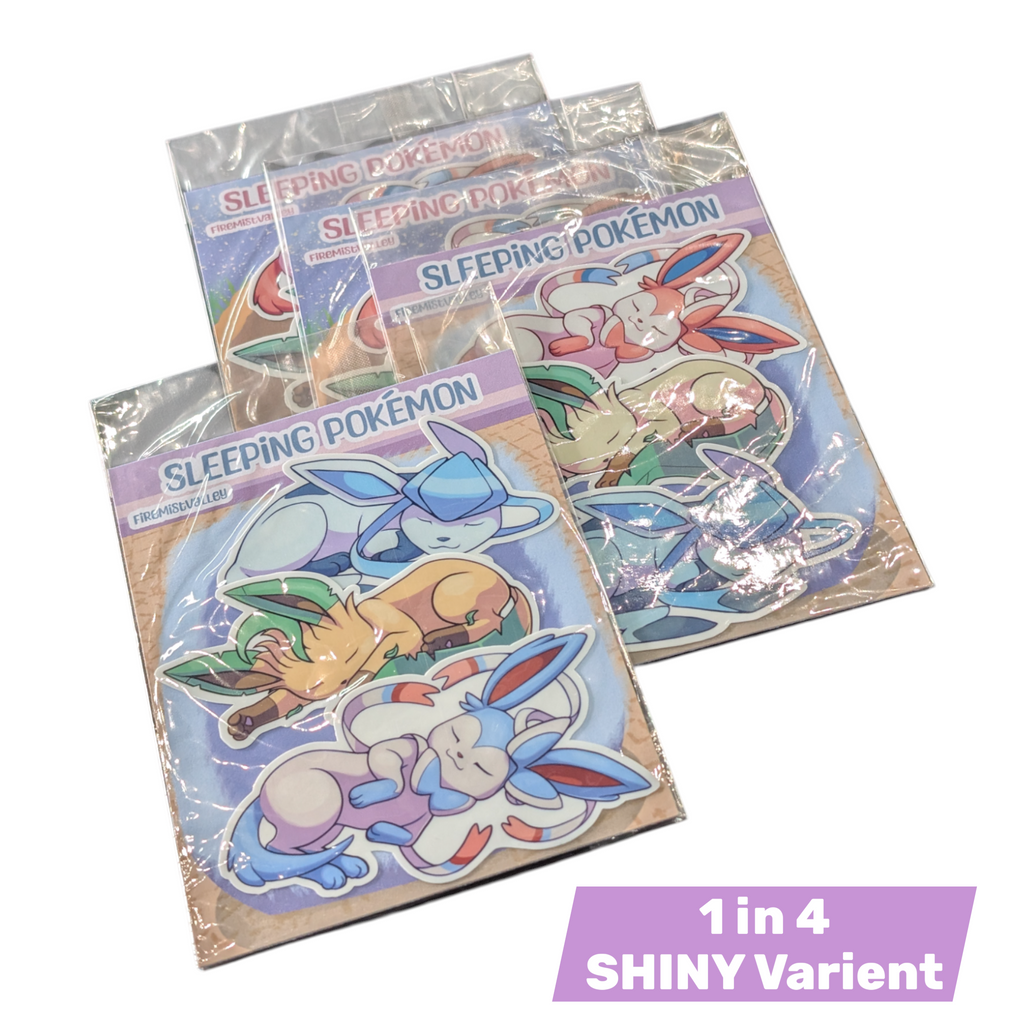Artist Series - Sleeping Poke'pals - Eevie's Set 3 - FireMistValley