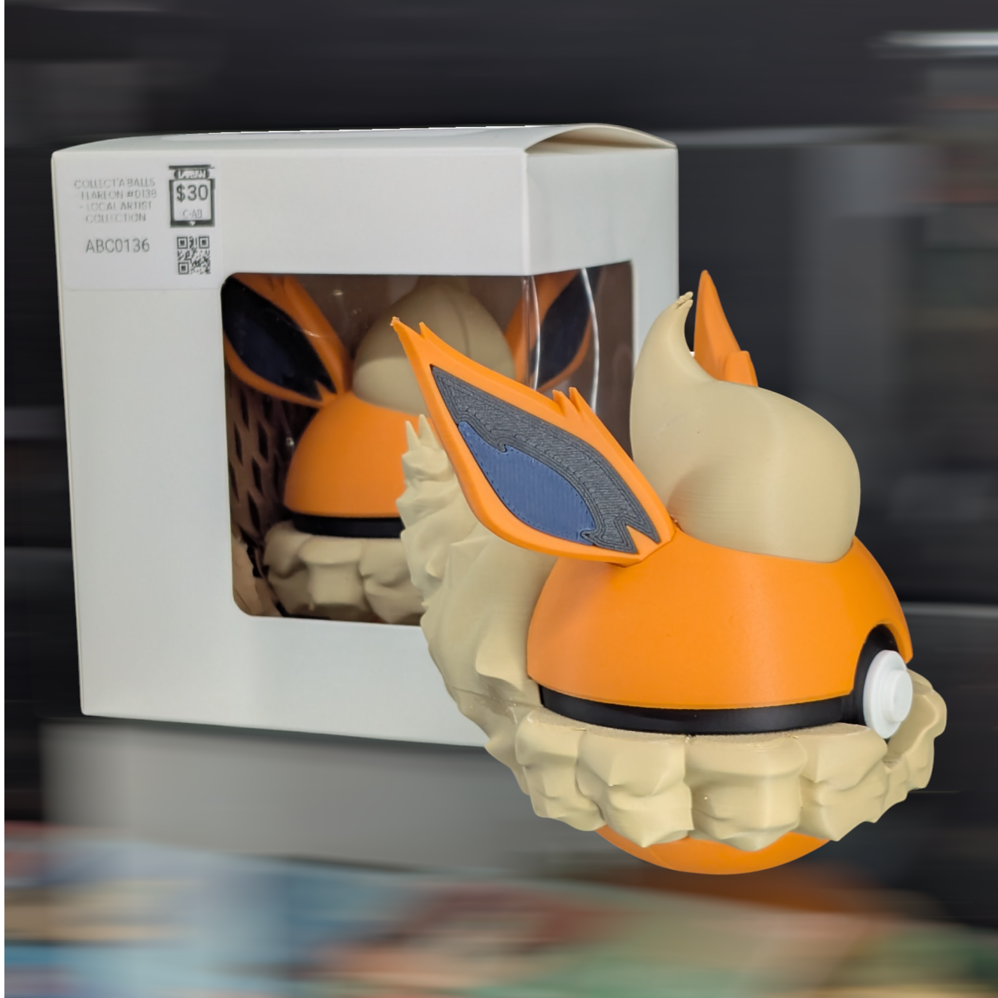 Collect'a'Balls - Flareon #0136 - Local Artist Collection