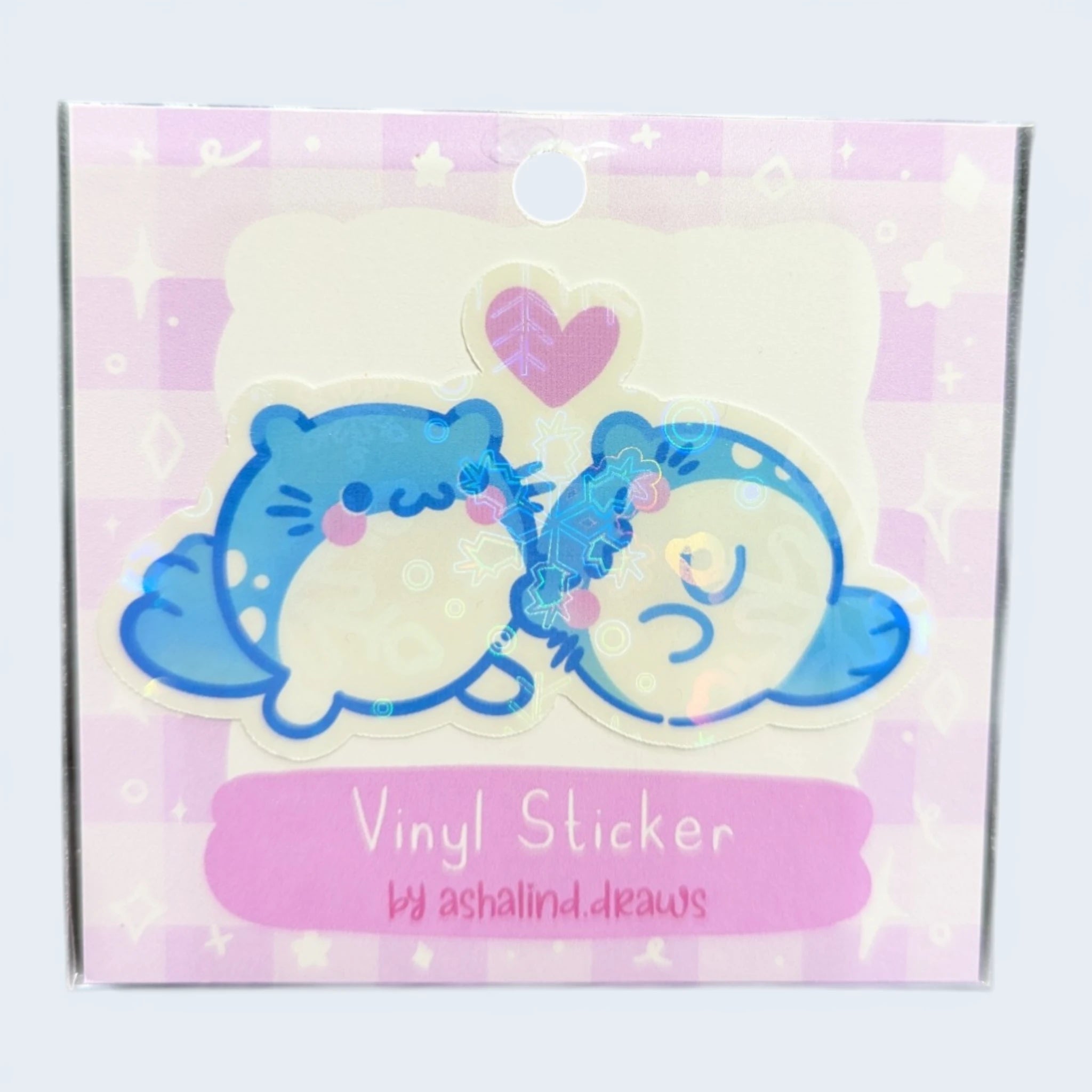 Spheals In Love - Vinyl Sticker - @ashalind.draws
