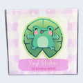 Lilypad Frog - Vinyl Sticker - @ashalind.draws