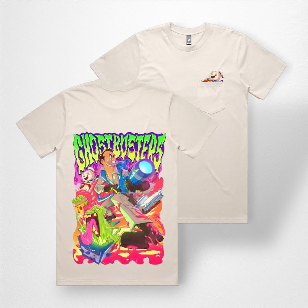 Ghostbusters Inspired Design T-Shirt by Dmitriy Logunkov - Pop Culture Larrikin