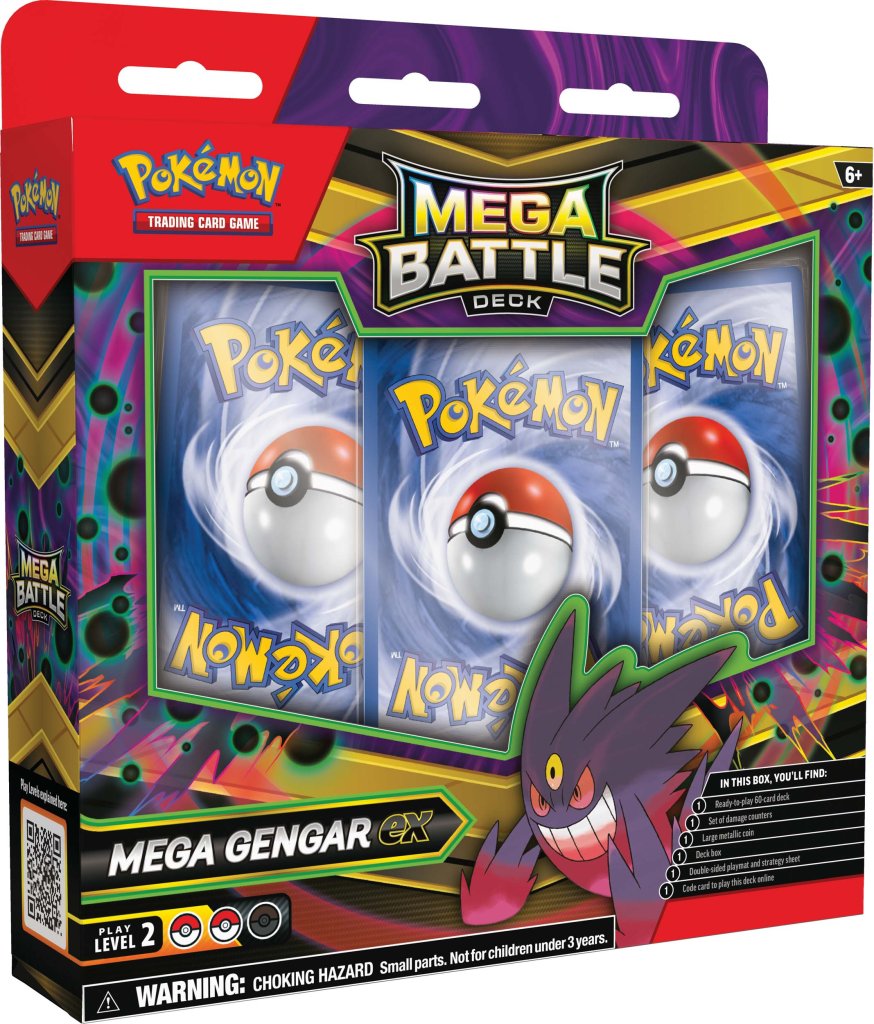 Mega Battle Deck—Mega Gengar ex / Mega Diancie ex Pokemon TCG