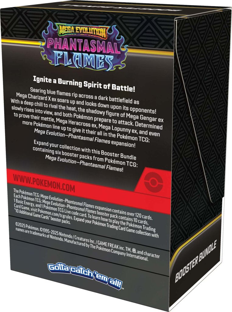 Mega Evolution - Phantasmal Flames Booster Bundle Pokemon TCG Pop Culture Larrikin Mega Evolution - Phantasmal Flames Booster Bundle Pokemon TCG Pop Culture Larrikin