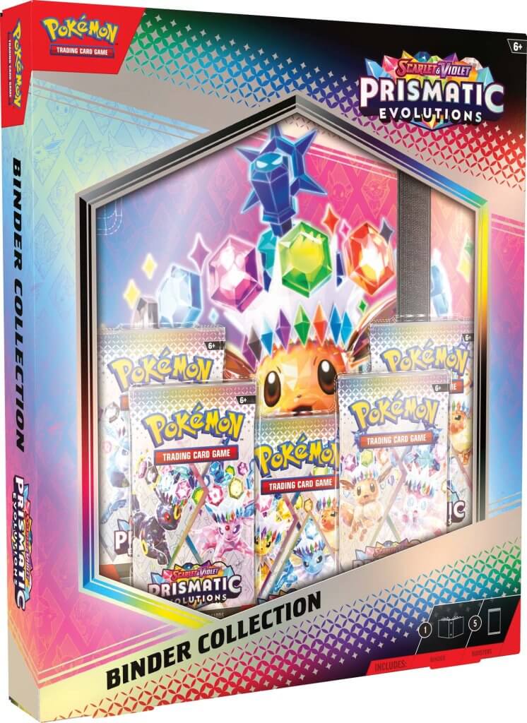 Prismatic Evolutions - Binder Collection - Pokemon TCG Scarlet & Violet 8. - Pop Culture Larrikin 