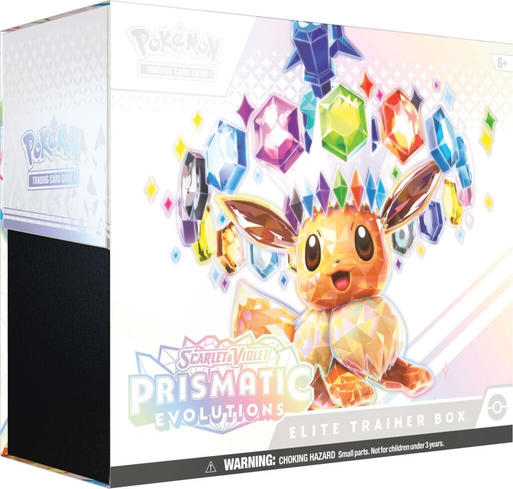 Prismatic Evolutions - Elite Trainer Box - Pokemon TCG Scarlet & Violet 8. - Pop Culture Larrikin 