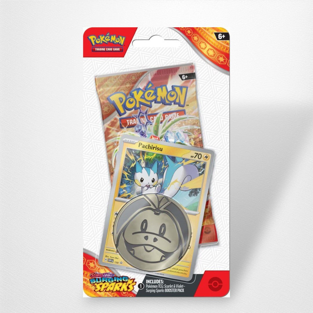 Pokemon TCG Surging Sparks Checklane Blister - Scarlet & Violet 8 - Pop C