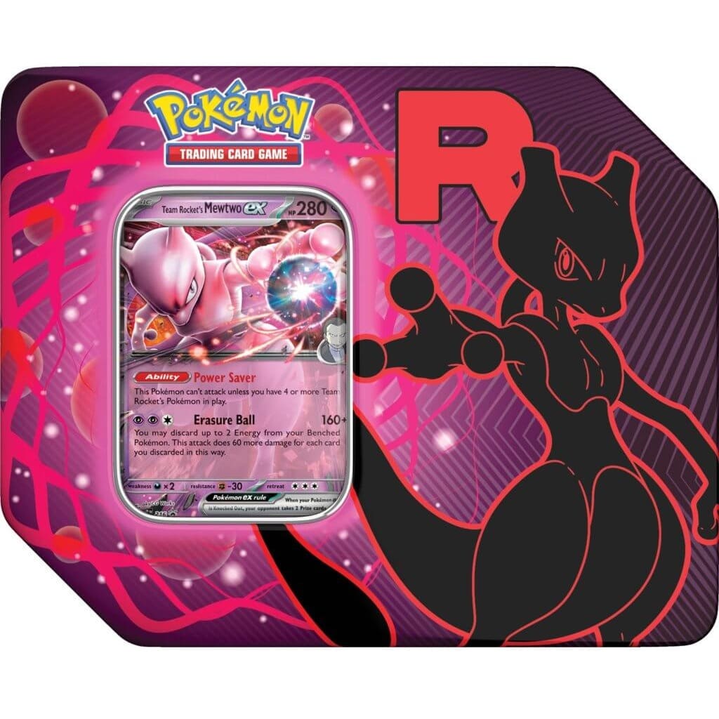 POKÉMON TCG Team Rocket Tin (1 per customer - Instore Only)